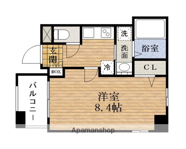 AQUA PLACE 南堀江(1K/5階)の間取り写真