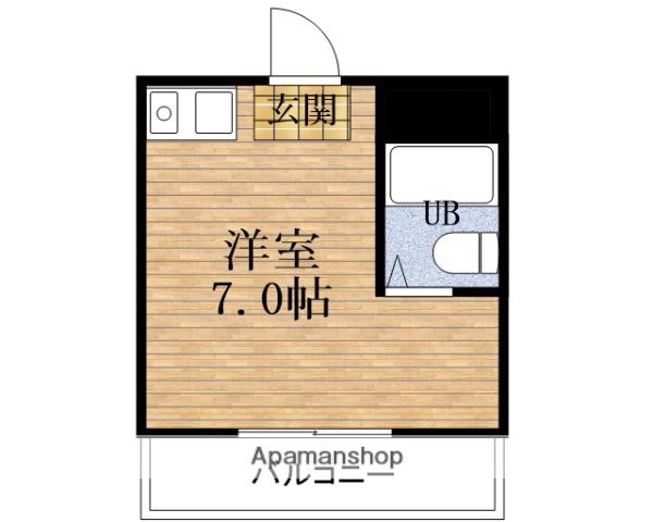 ラパンジール島之内(ワンルーム/2階)の間取り写真