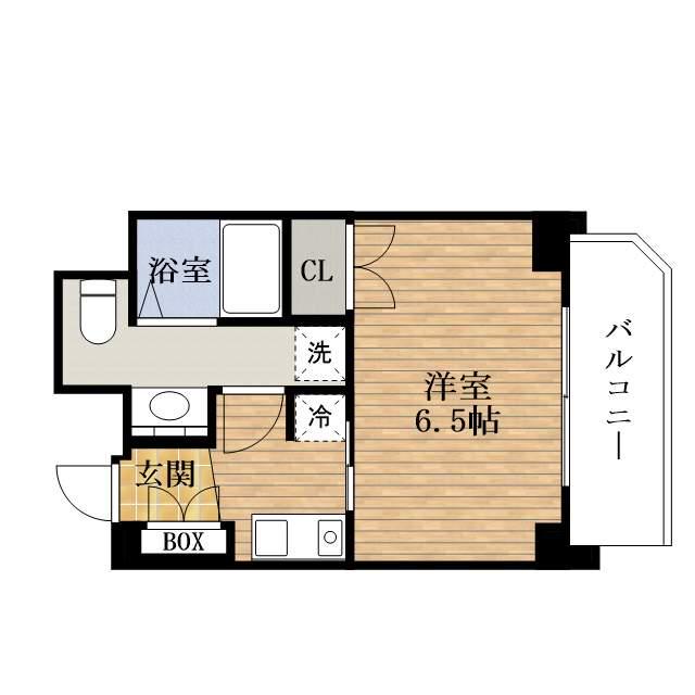 エスリード心斎橋西(1K/8階)の間取り写真