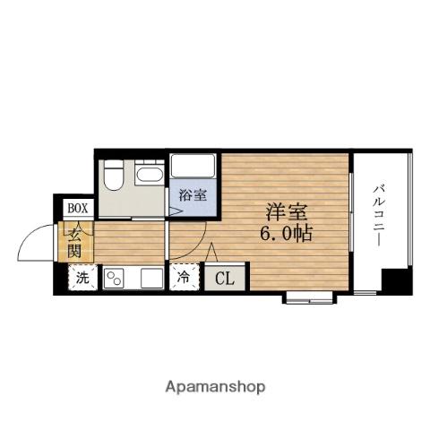 クリスタルグランツ大阪センターST(1K/7階)の間取り写真