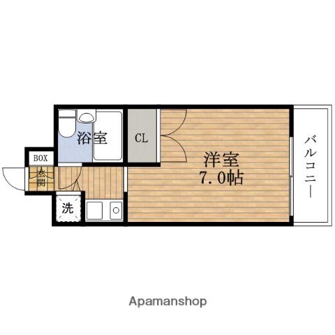 グランピア西道頓堀(1K/8階)の間取り写真