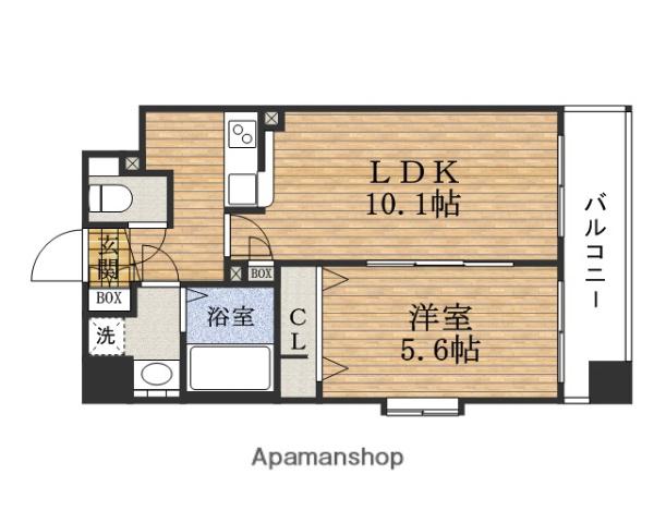 アーバネックスTANIMACHI(1LDK/4階)の間取り写真