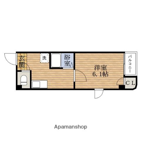 プレールSHIMMACHI(1K/7階)の間取り写真
