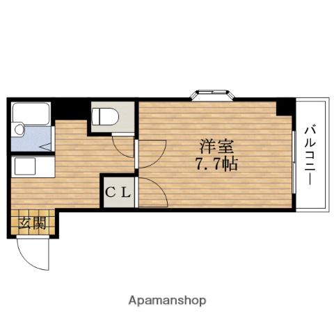 LA・FORESTA ラフォレスタ(1K/4階)の間取り写真