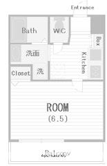 PRESSANCE難波イーストモダニティ(1K/10階)の間取り写真