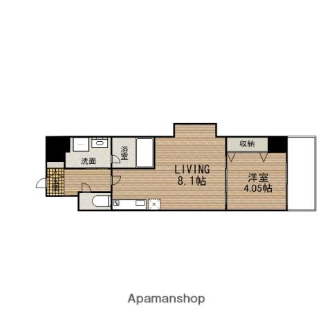 アーデン四ツ橋プライマリーワン(1LDK/12階)の間取り写真