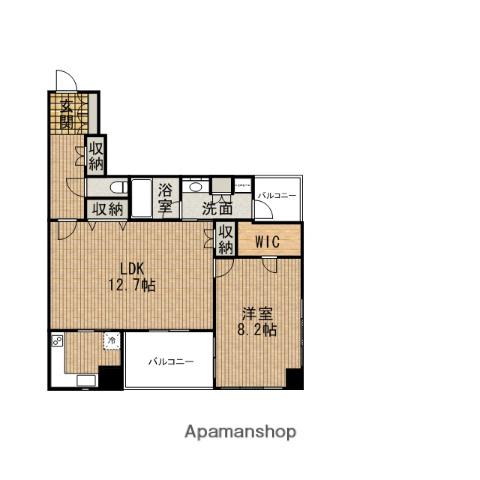 アルグラッドザタワーSHINSAIBASHI(1LDK/9階)の間取り写真