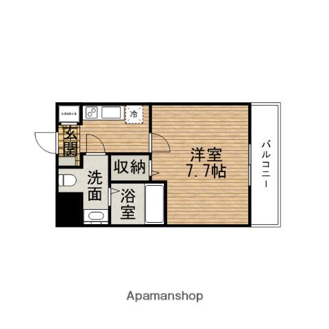 セレニテ日本橋SUD(1K/3階)の間取り写真