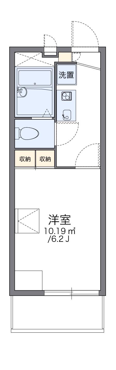 レオパレスプリウス アン(1K/2階)の間取り写真