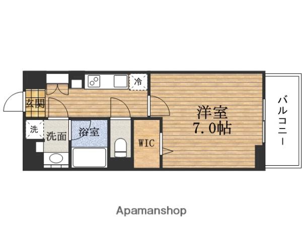 アーバネックスSHINSAIBASHI Ⅱ(1K/11階)の間取り写真