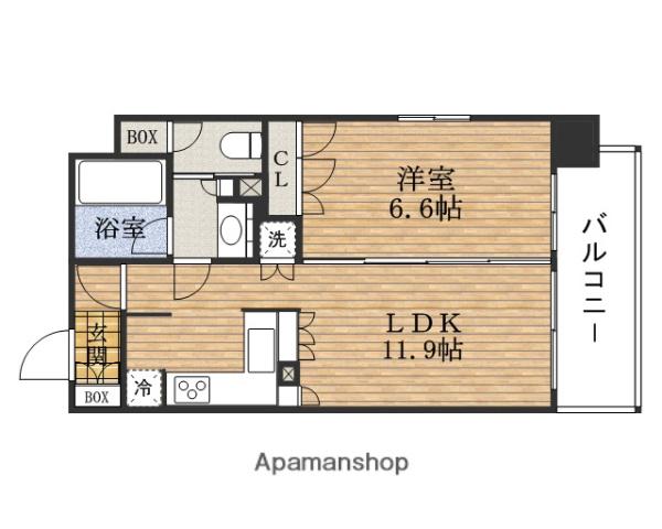 LEGAL南堀江(1LDK/10階)の間取り写真