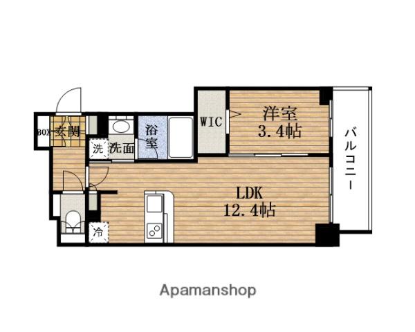 アーバネックスHOMMACHI(1LDK/15階)の間取り写真