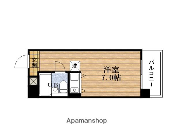 朝日プラザ心斎橋北(ワンルーム/7階)の間取り写真