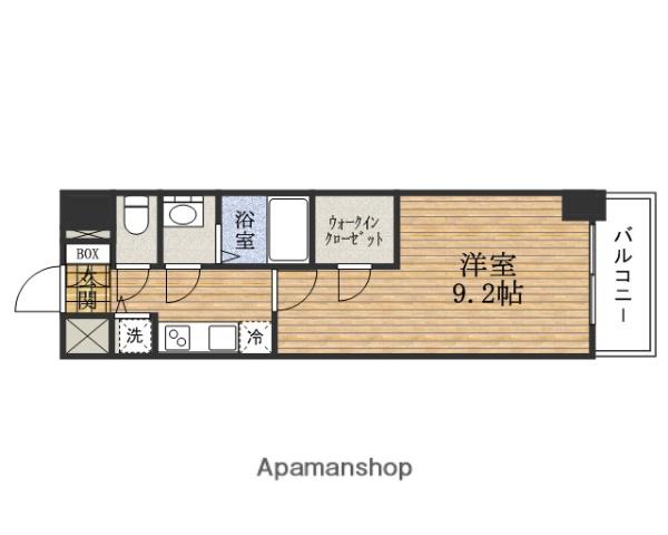 プレサンス江戸堀(1K/7階)の間取り写真