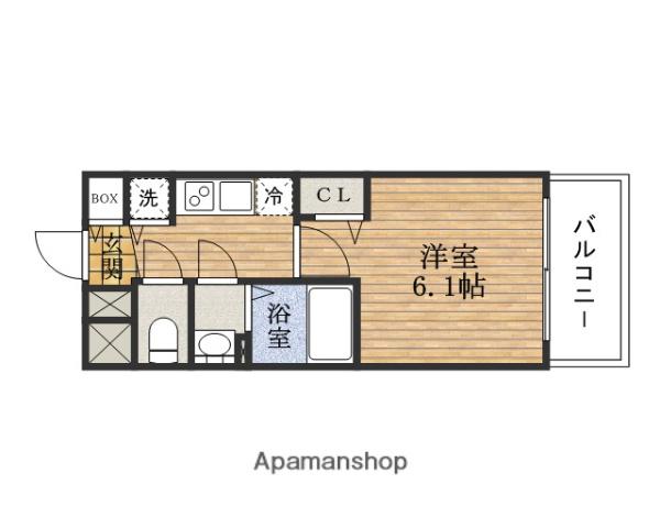 PRESSANCE大阪ドームシティワンダー(1K/10階)の間取り写真