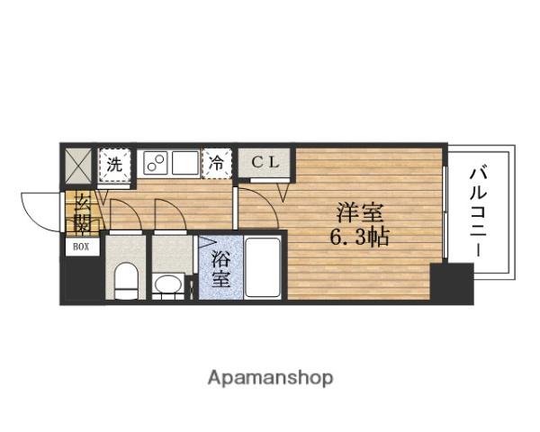 PRESSANCE大阪ドームシティワンダー(1K/9階)の間取り写真