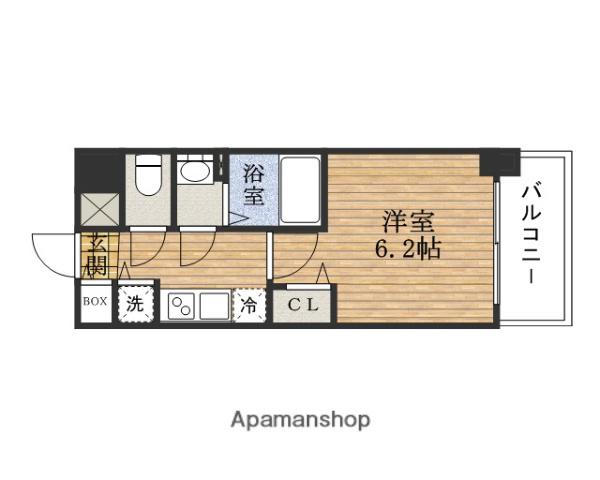 PRESSANCE大阪ドームシティワンダー(1K/8階)の間取り写真