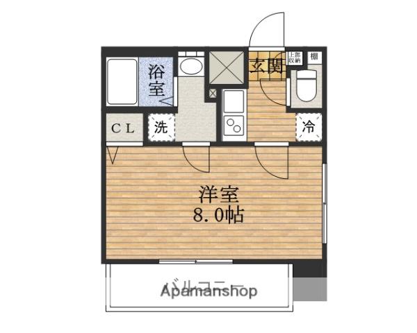 ポルトボヌールMINAMIHORIEミラージュ(1K/7階)の間取り写真