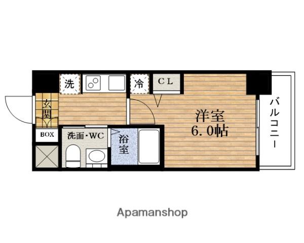 エステムコート難波Ⅳアトリ(1K/11階)の間取り写真