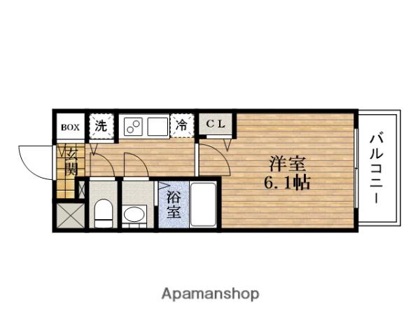 プレサンス高津公園DIO(1K/2階)の間取り写真