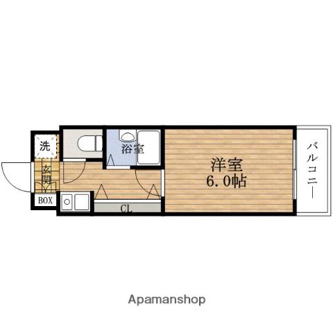 エステムコート大阪城南(1K/7階)の間取り写真