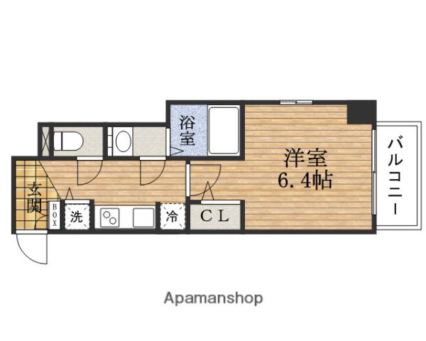 サムティ北浜大手通(1K/12階)の間取り写真