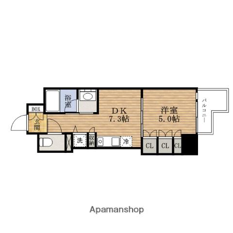 SEIWAPALACE大手通(1DK/6階)の間取り写真
