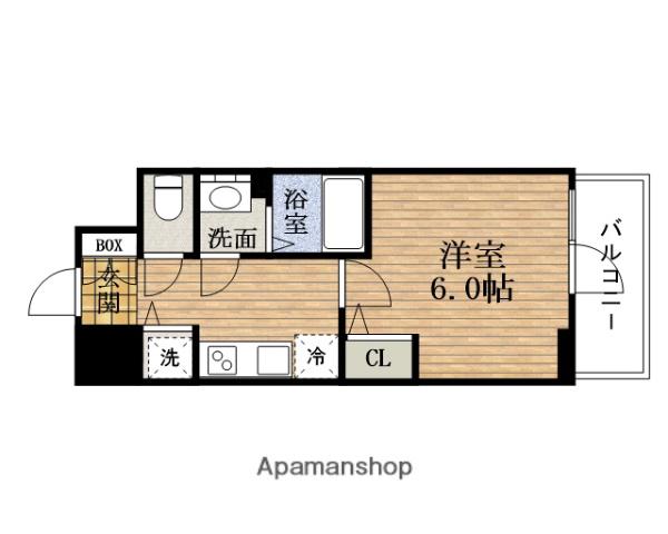 エスリード難波ステーションゲートサウステラス(1K/11階)の間取り写真