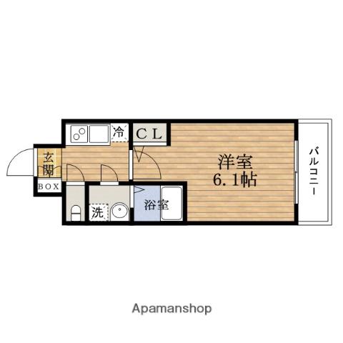 エスレジデンス南堀江(1K/10階)の間取り写真