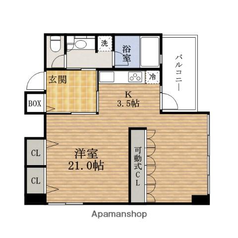 URBANEX北堀江(ワンルーム/4階)の間取り写真