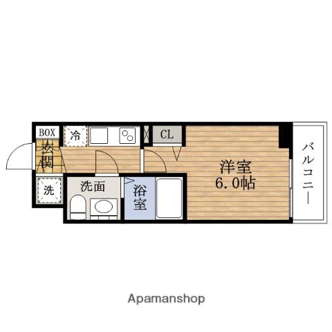 PRESSANCE松屋町グレース(1K/10階)の間取り写真