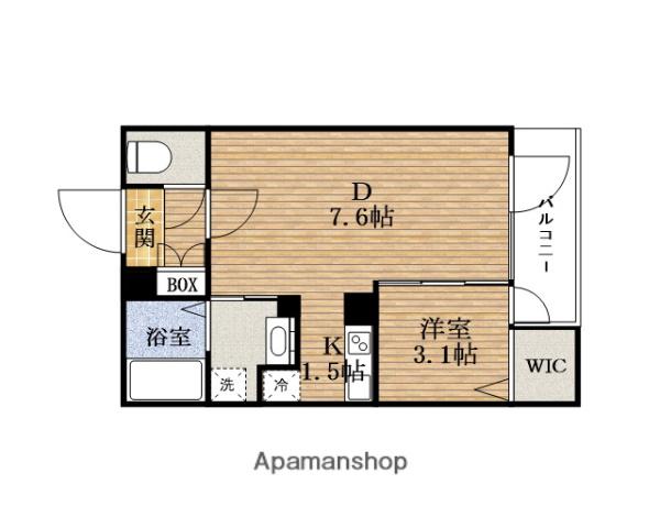 ファーストフィオーレSHINSAIBASHI イースト(1LDK/10階)の間取り写真