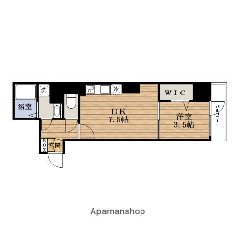 ファーストフィオーレSHINSAIBASHI イースト(1DK/5階)の間取り写真