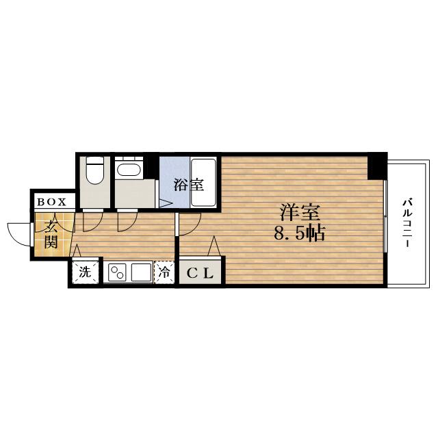 アドバンス大阪SORUTEI(1K/3階)の間取り写真