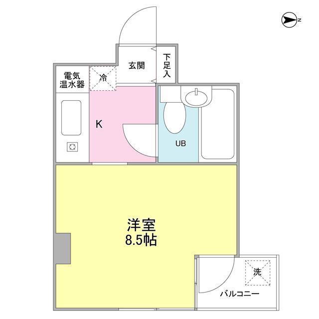 アスタ・ラ・ビスタ新梅田(1K/3階)の間取り写真