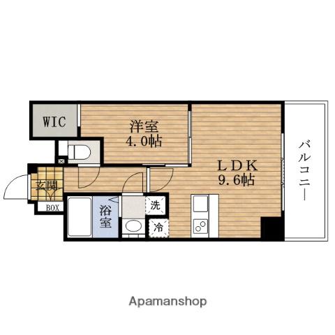 PRESSANCE立売堀アーバンスタイル(1LDK/12階)の間取り写真