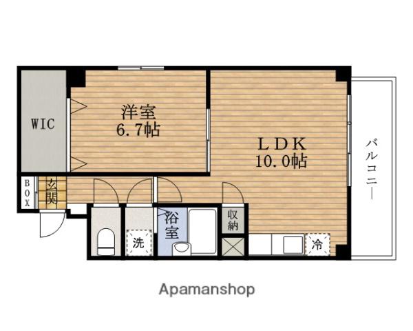 第2ますみ荘(1LDK/2階)の間取り写真