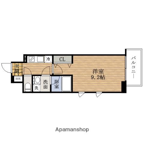 コンフォリアKYOMACHIBORI(1K/3階)の間取り写真