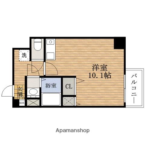 ダイドーメゾン大阪・中之島(ワンルーム/4階)の間取り写真