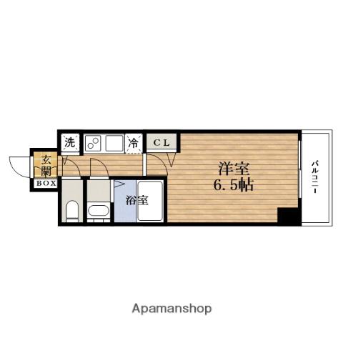 エス・キュート京町堀(1K/10階)の間取り写真