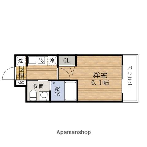 エステムコート難波ウエストサイドⅢ DOMECITY(1K/10階)の間取り写真