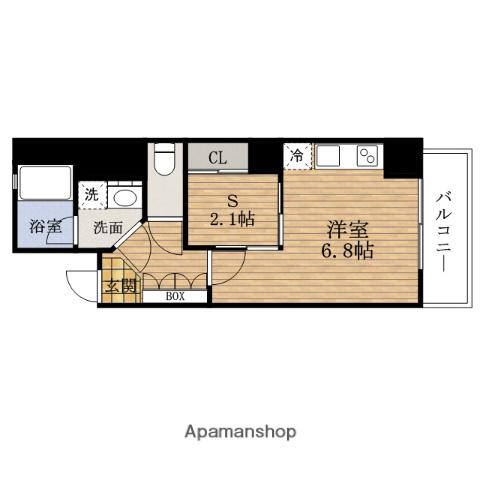 レクシア九条(ワンルーム/7階)の間取り写真