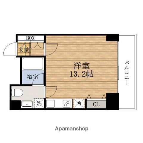 アーバンスタイル心斎橋(ワンルーム/5階)の間取り写真