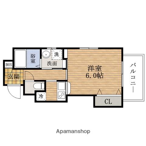 ライフSNK(1K/5階)の間取り写真