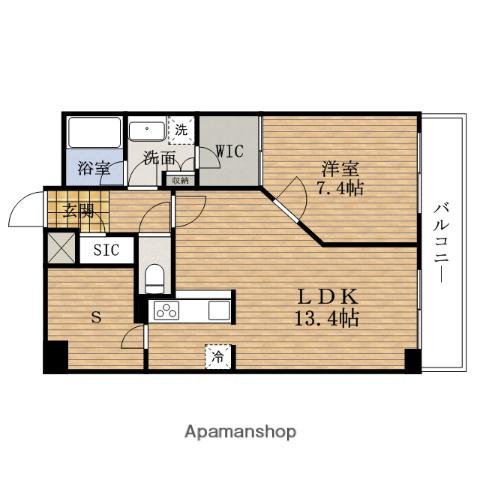 KDX堺筋本町RESIDENCE(1SLDK/15階)の間取り写真