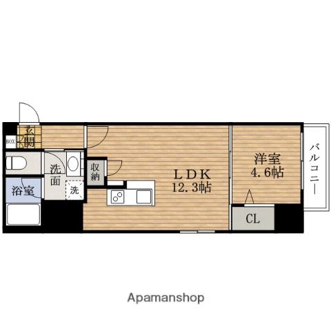 INOYABLDGRESIDENCE(1LDK/10階)の間取り写真