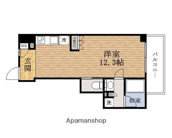 アーバネックスKITAHAMA(ワンルーム/2階)の間取り写真