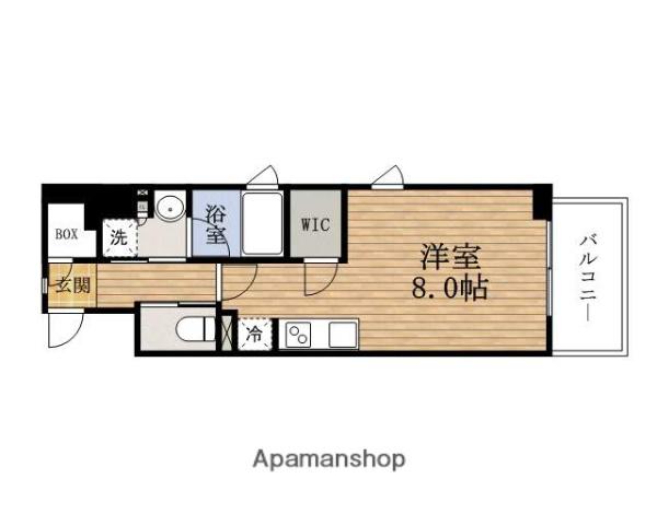 アーバネックスKITAHAMA(ワンルーム/10階)の間取り写真