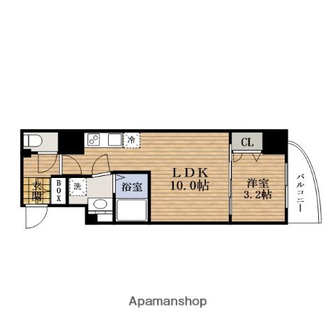 SERENITE心斎橋グランデ(1LDK/5階)の間取り写真