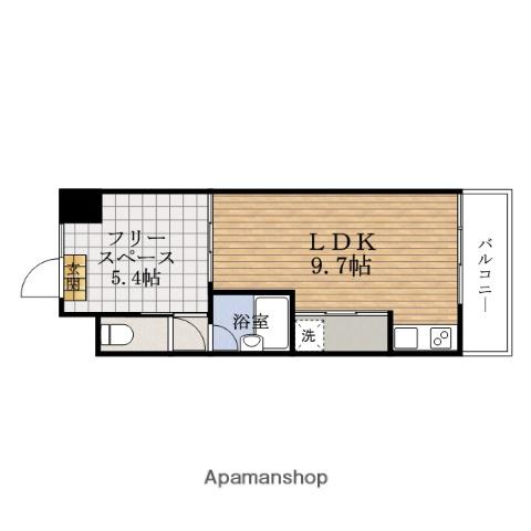 KDXレジデンスHOMMACHIBASHI(1LDK/3階)の間取り写真